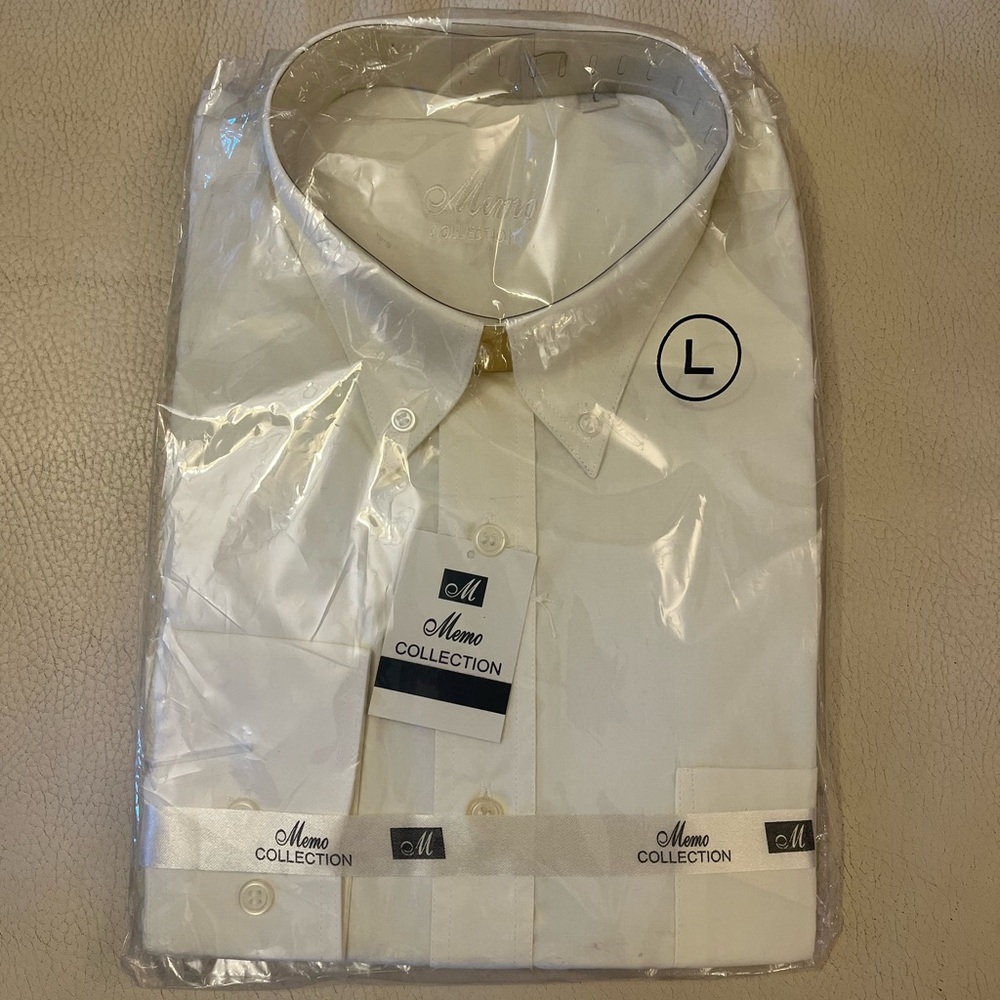 Memo White mens dress shirt